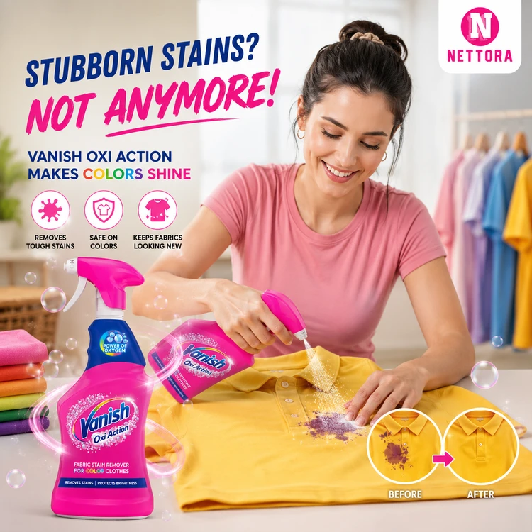 اسپری لکه‌بر لباس ونیش 3 در 1 (Vanish Oxi Action 3 in 1)
