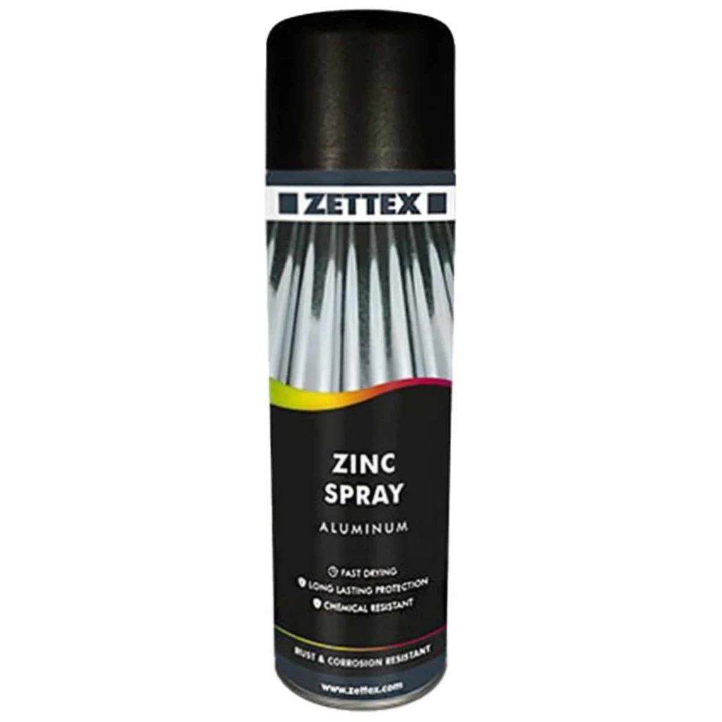 اسپری محافظتی زینک آلومینیومی زتکس ZETTEX ZINC SPRAY ALUMINIUM حجم 500 میلی لیتر