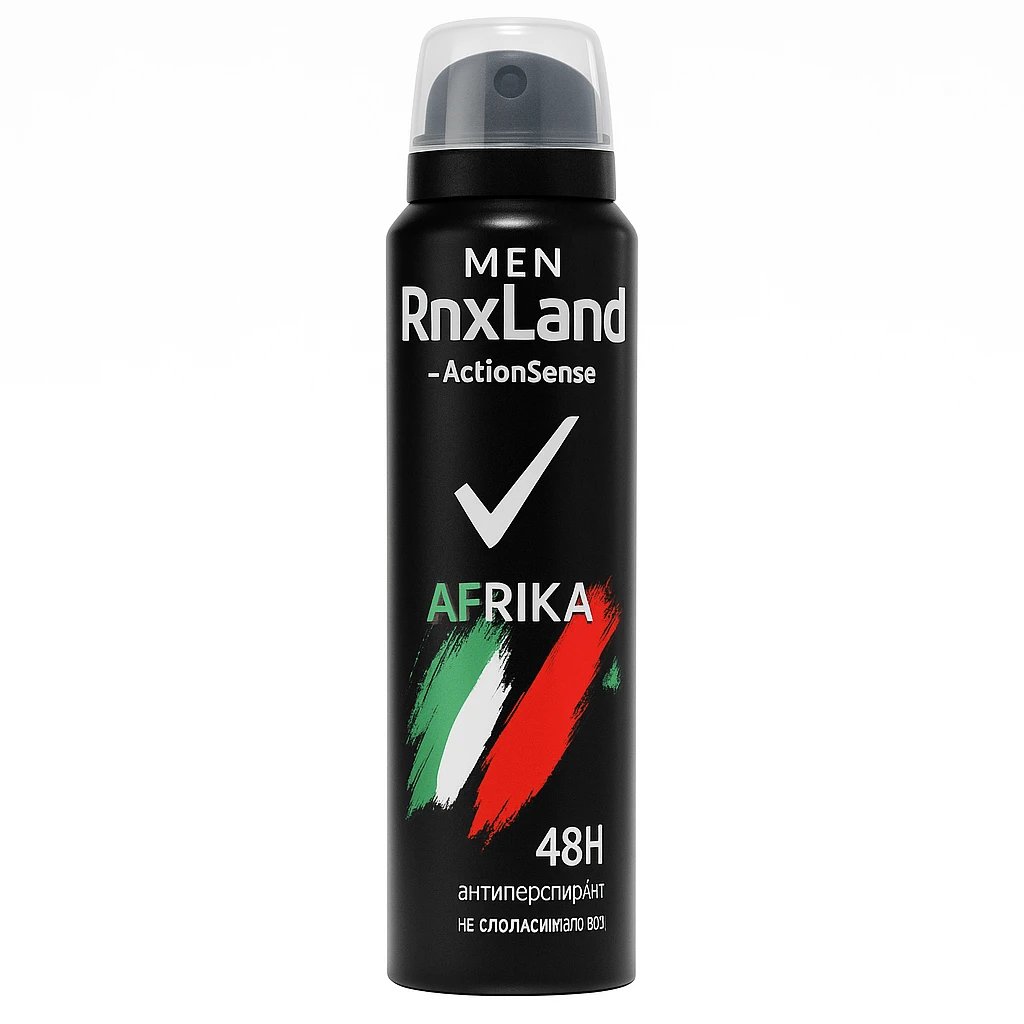 اسپری مردانه رنکسلند Rnxland رایحه Afrika حجم 150 میل اصل و اورجینال