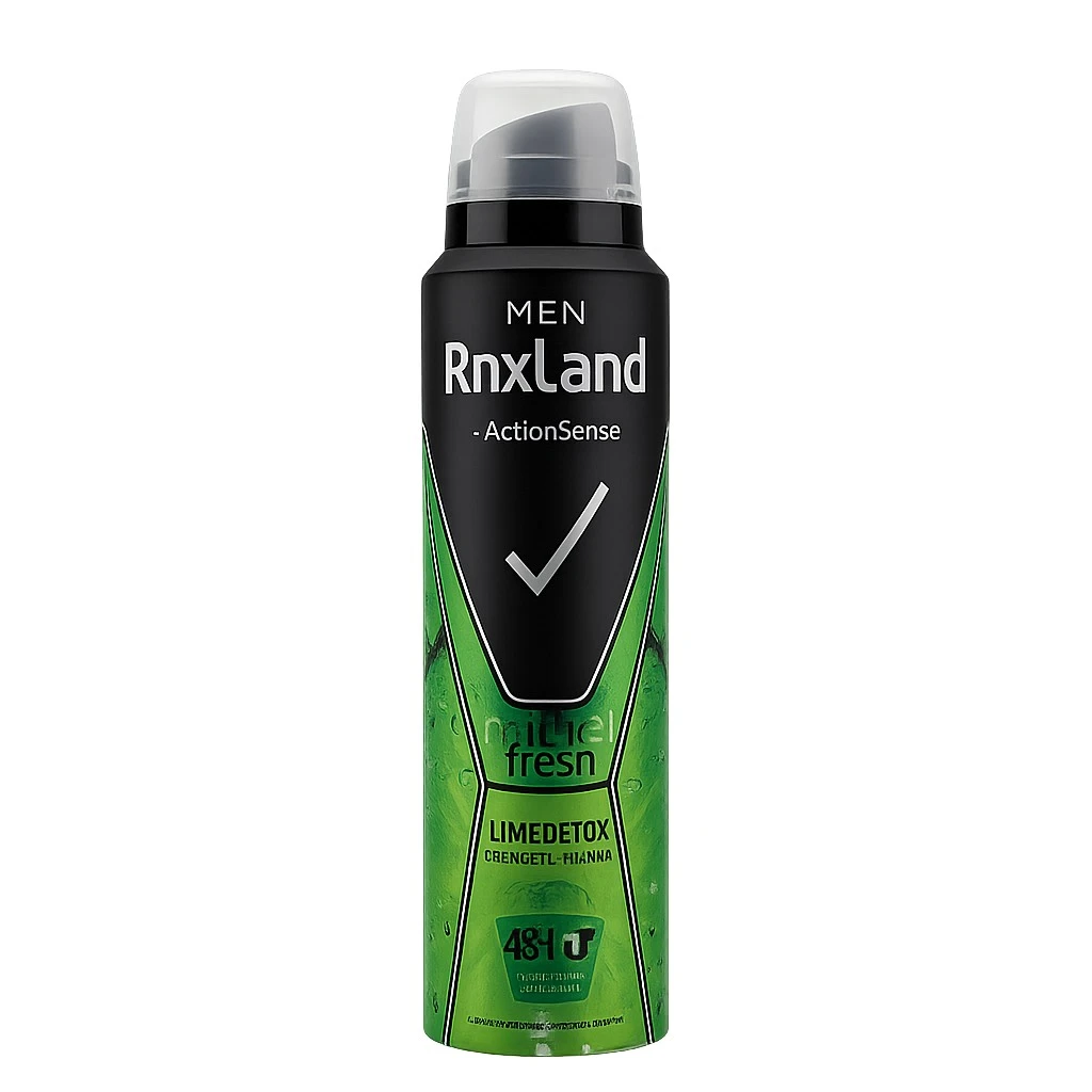 اسپری مردانه رنکسلند Rnxland رایحه Natural Fresh مدل Lime Detox حجم 150 میل اصل و اورجینال