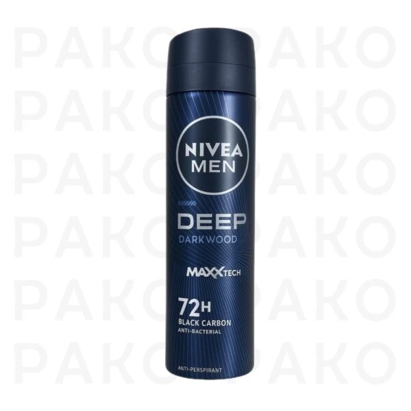 اسپری مردانه نیوا Deep Black دیپ بلک حجم 150 میل نيوا nivea