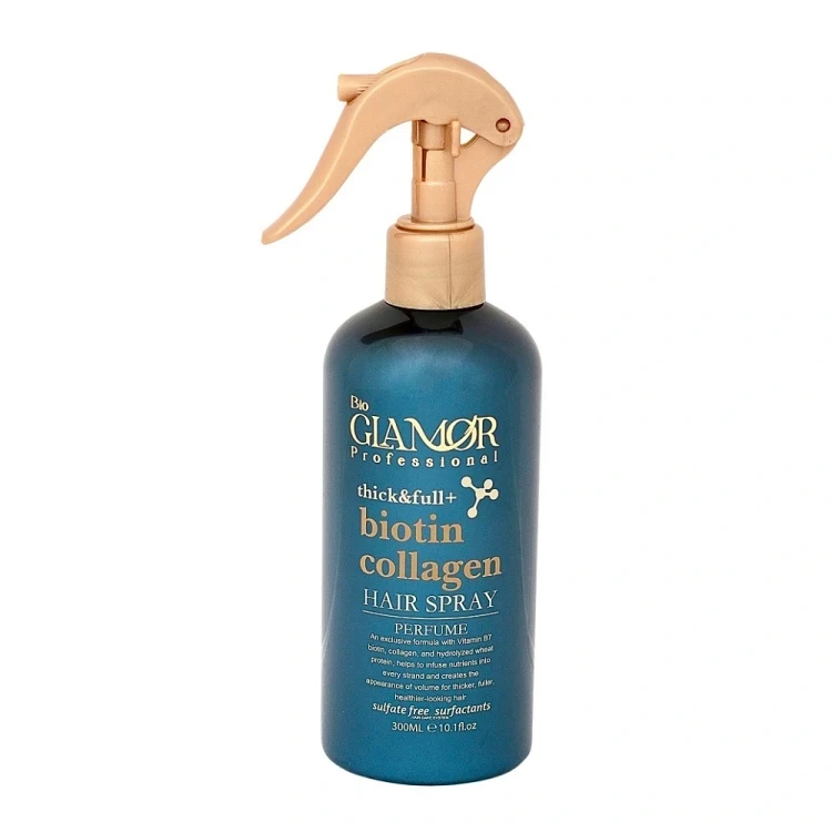 اسپری نرم کننده عطری گلامور مدل بیوتین و کلاژن-1