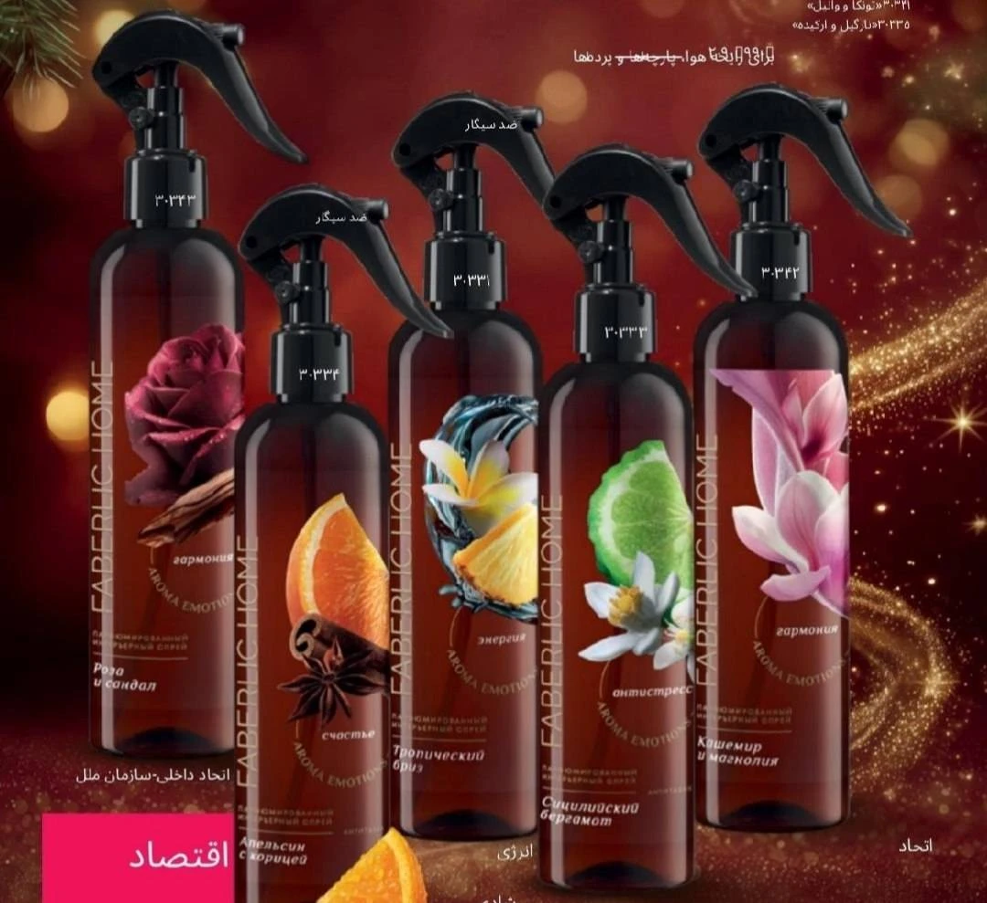 اسپری های خوشبو کننده داخل خودرو و منزل فابرلیک اورجینال