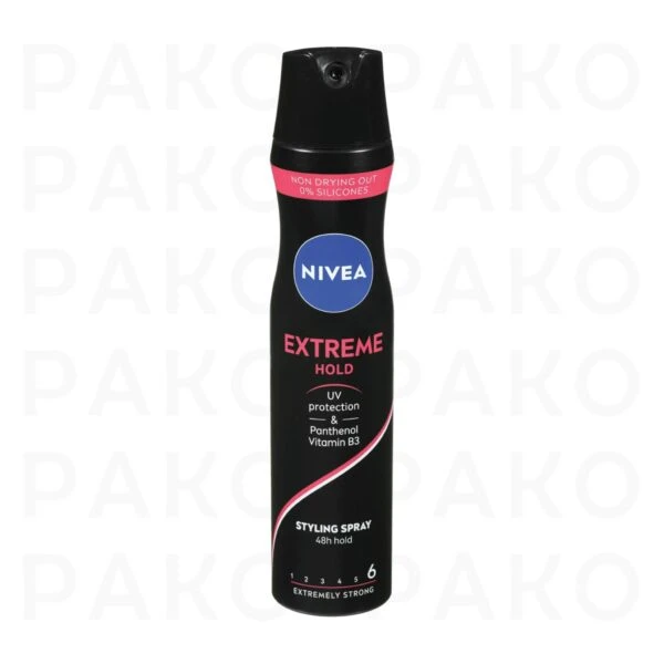 اسپری و تافت نگهدارنده مو اتریشی نیوا nivea extreme hold حجم 250 میل