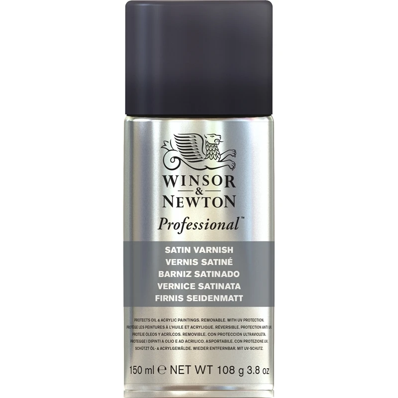 اسپری وارنیش ساتنی وینزور ۴۰۰ میل satin varnish winsor