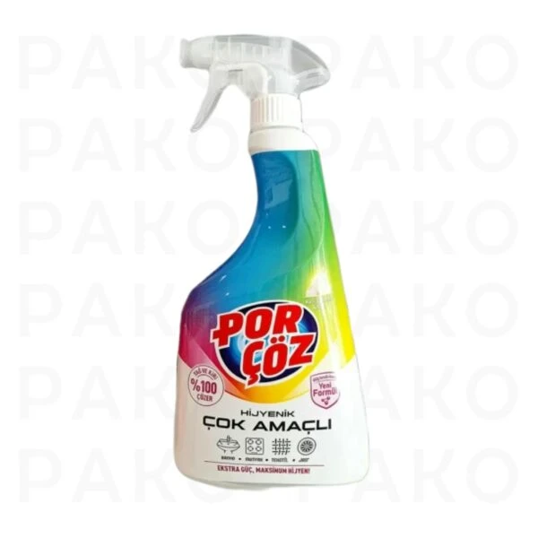اسپری پاک کننده سطوح آشپزخانه پورچوز مدل Cok Amacli حجم 750 میلی لیتر porcoz