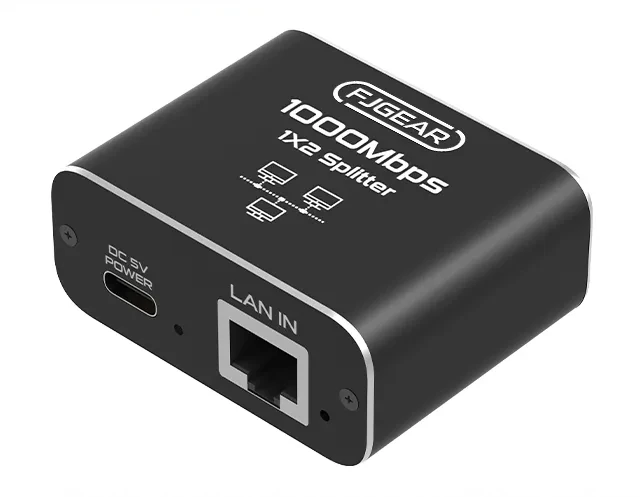 اسپلیتر شبکه1به2 RJ45 با سرعت 1000 مگابیت بر ثانیه