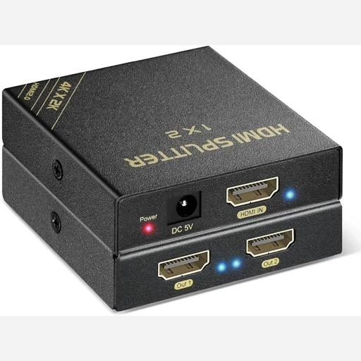 اسپلیتر2خروجی hdmi با کیفیت 4k 60Hz اورجینال امازون المان