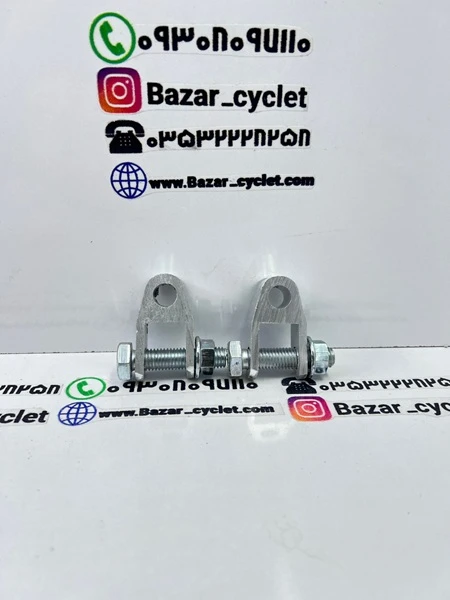 اسپیسر و ارتفاع دهنده کمک عقب  فولادی انواع موتور سیکلت کوتاه استیل(جفت)