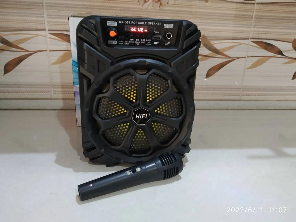 اسپیکر RX-D61 میکروفون دار 6.5 اینچی بند کولی دار