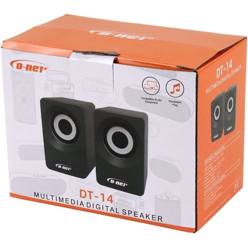 اسپیکر باسیم دی نت مدل D-net DT-14 سفید