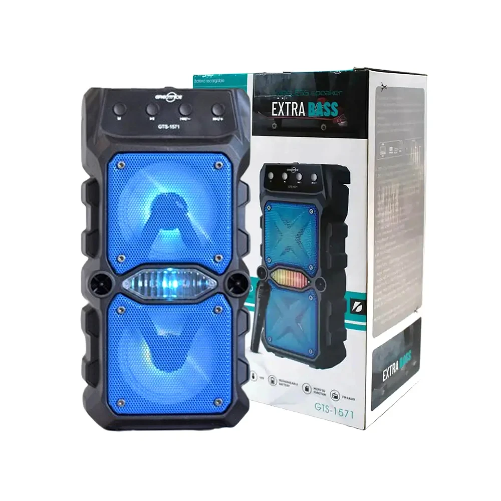 اسپیکر بلوتوثی دو باند همراه با میکروفون GTS-1571