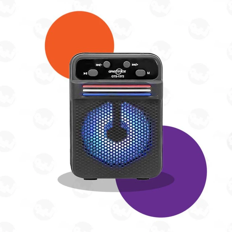 اسپیکر بلوتوثی قابل حمل GreatNice مدل GTS-1372 – بیس قوی و مجهز به رادیو FM