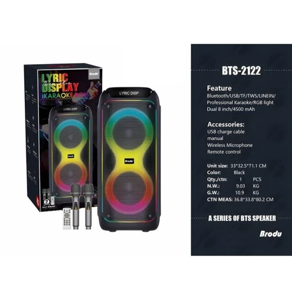 اسپیکر بلوتوثی قابل حمل مدل BTS_2122