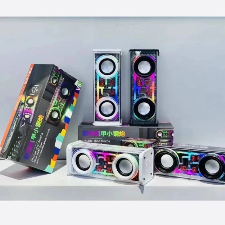 اسپیکر شارژی بلوتوثی RGB V8 چراغ دار