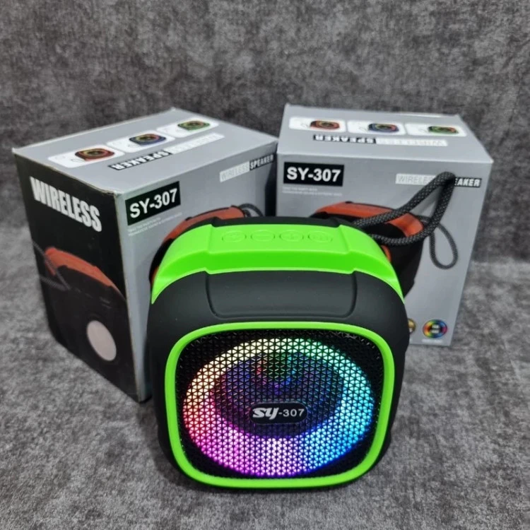 اسپیکر شارژی بلوتوثی SY-307 رم خور و فلاش خور و رقص نور دار