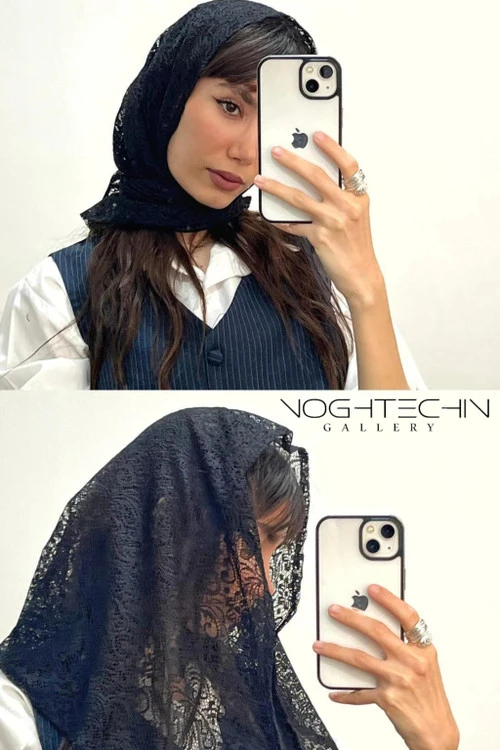 اسکارف زنانه مدل گیپوری وتوری با کیفیت بالا