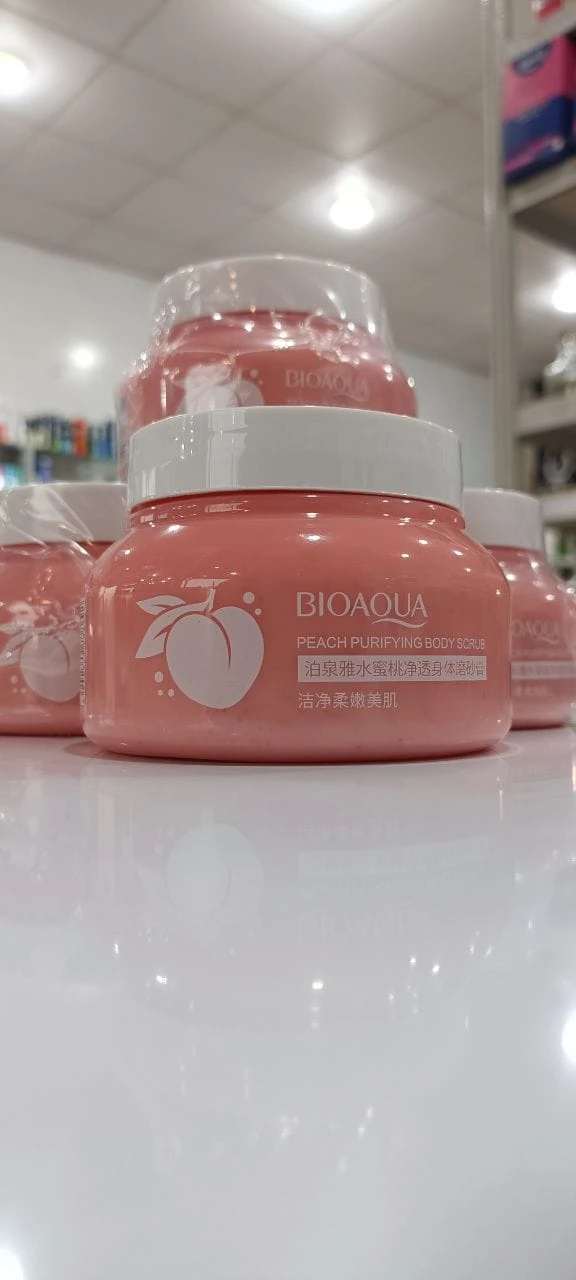 اسکراب بدن هلو Peach Purifying Body Scrub اصل | لایه‌بردار و آبرسان پوست بدن