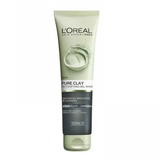 اسکراب خاک رس و زغال روشن کننده پوست لورال LOREAL PURE CLAY حجم 150 میل