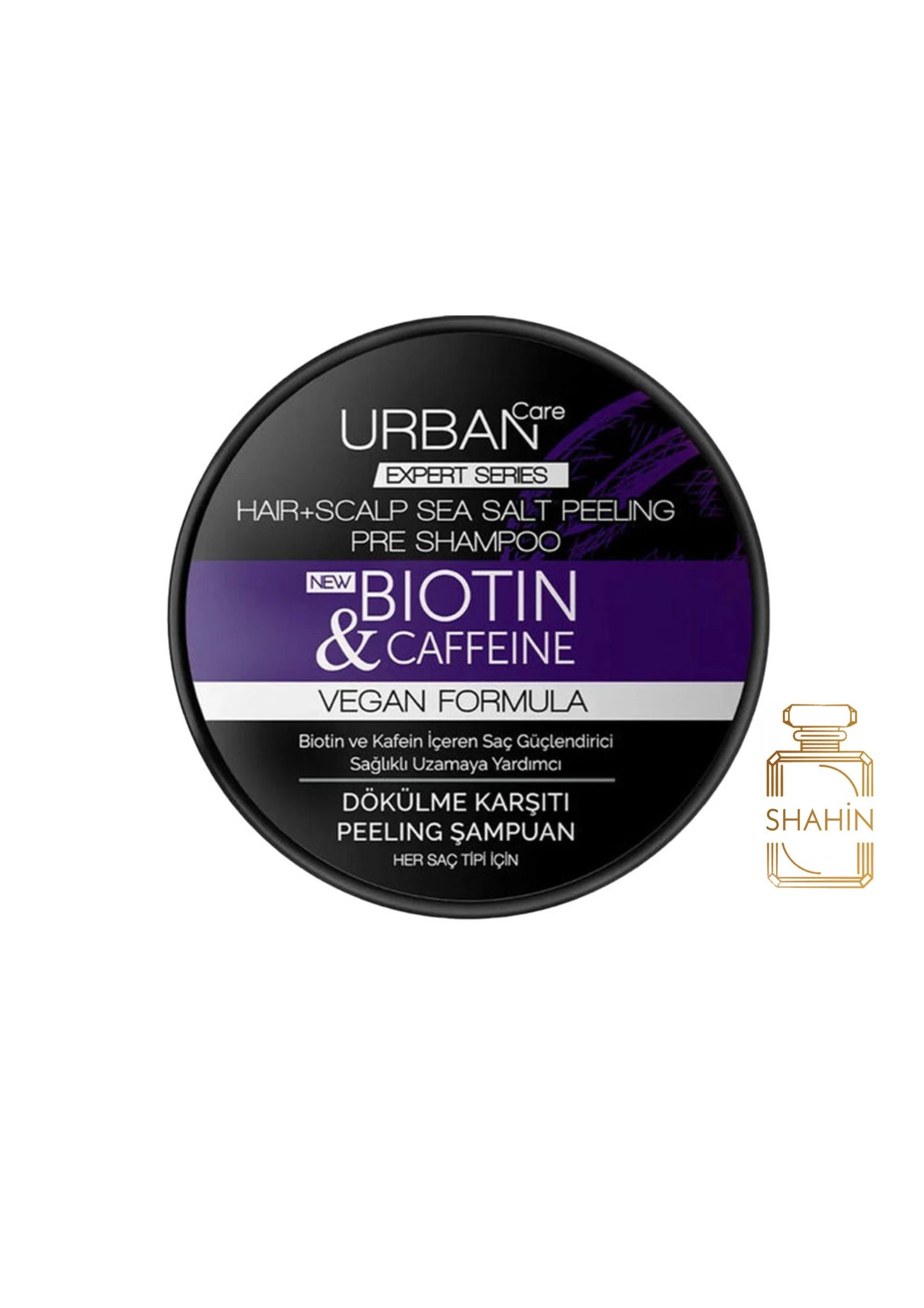 اسکراب سر ضد ریزش بیوتین و کافئین اوربان کر اصل URBAN CARE BIOTIN&CAFFEINE VEGAN FOMULA 200G