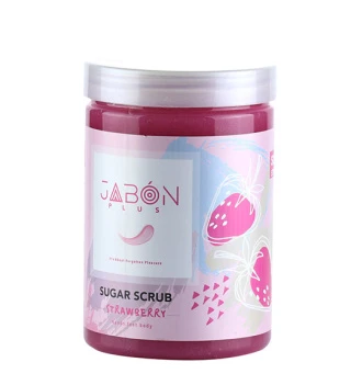 اسکراب شکری توت فرنگی مناسب دست و پا و بدن ژبن پلاس 450میل (ژابون)
