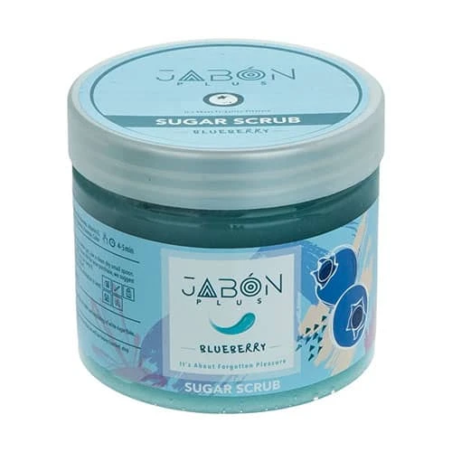 اسکراب شکری پوست ژبن پلاس مدل Blueberry وزن 450 گرم (ژابون)