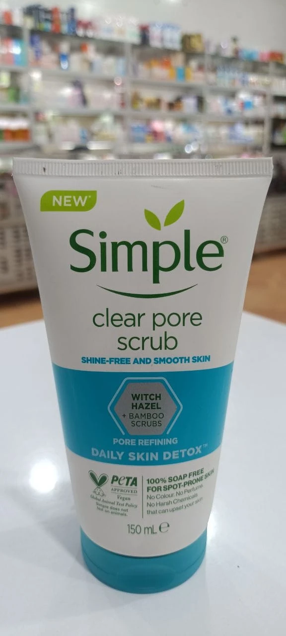 اسکراب پاک‌کننده منافذ سیمپل | Simple Clear Pore Scrub اصل ۱۵۰ میل