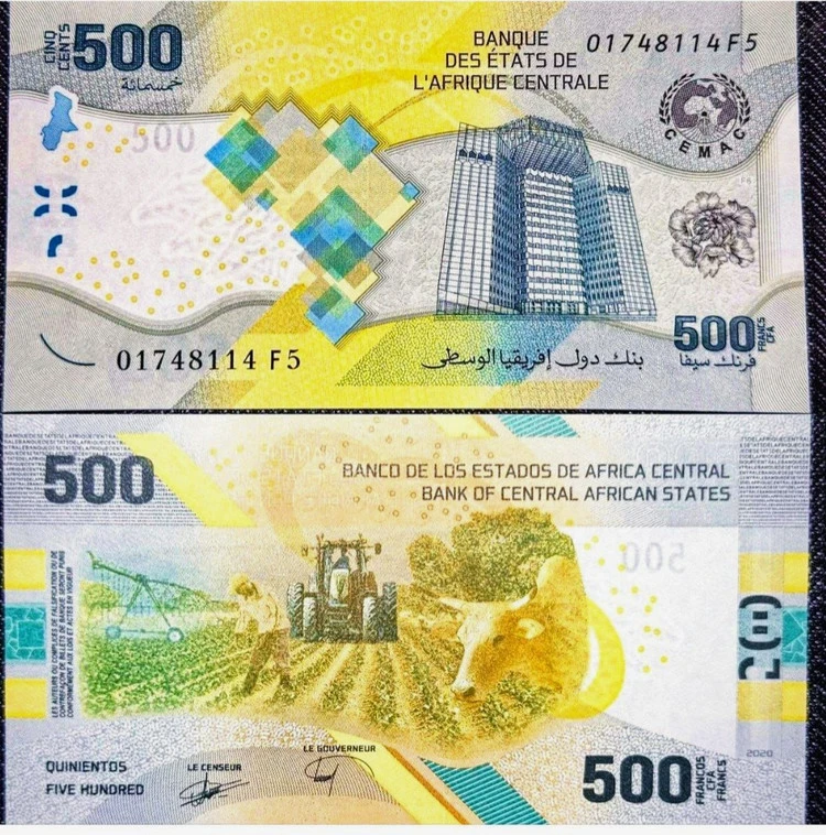 اسکناس 500 فرانک آفریقای مرکزی کامرون