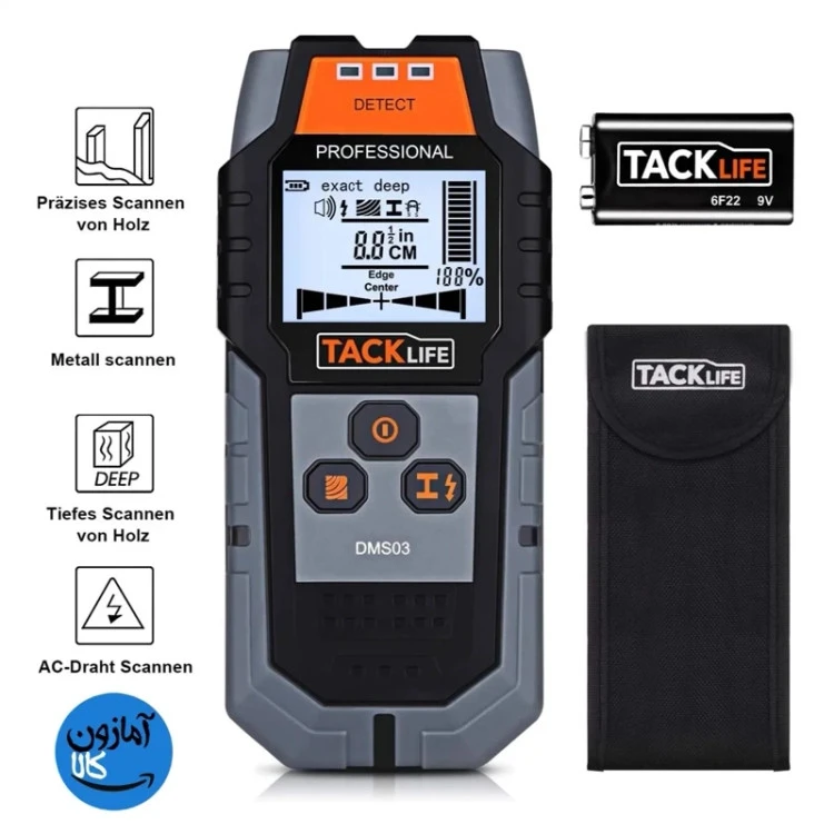 اسکنر دیواری TACKLIFE نمایشگر LCD دیجیتال