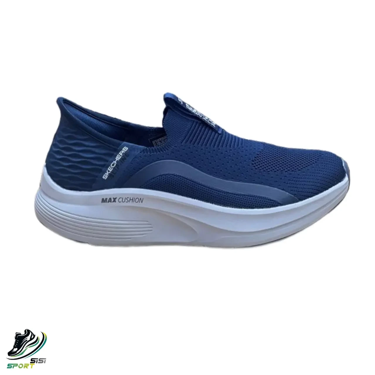 اسکیچرز مکس کوشن GO WALK بدون بند سرمه ای