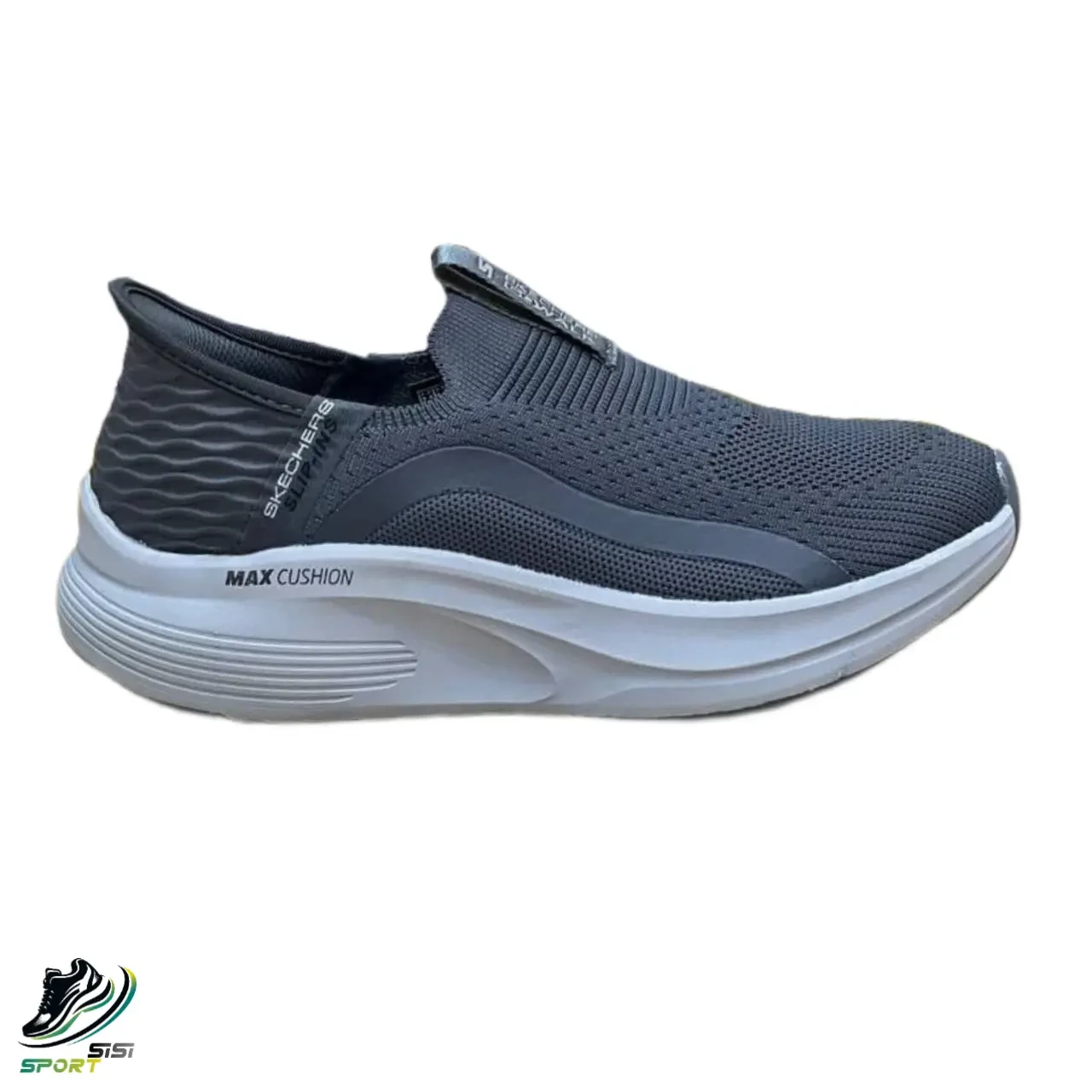 اسکیچرز مکس کوشن GO WALK بدون بند طوسی