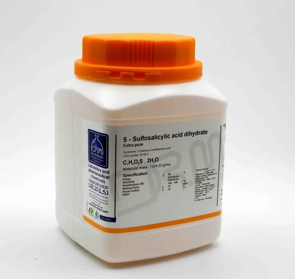 اسیدسولفوسالیسیلیک گرید Extra pure (دکتر مجللی)