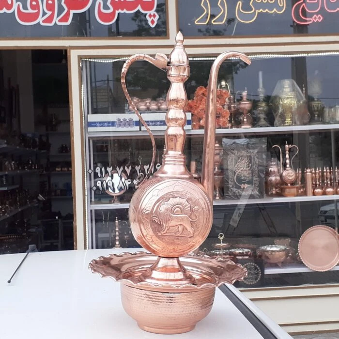 افتابه لگن مسی زنجان سایز بزرگ نانو ارسال رایگان