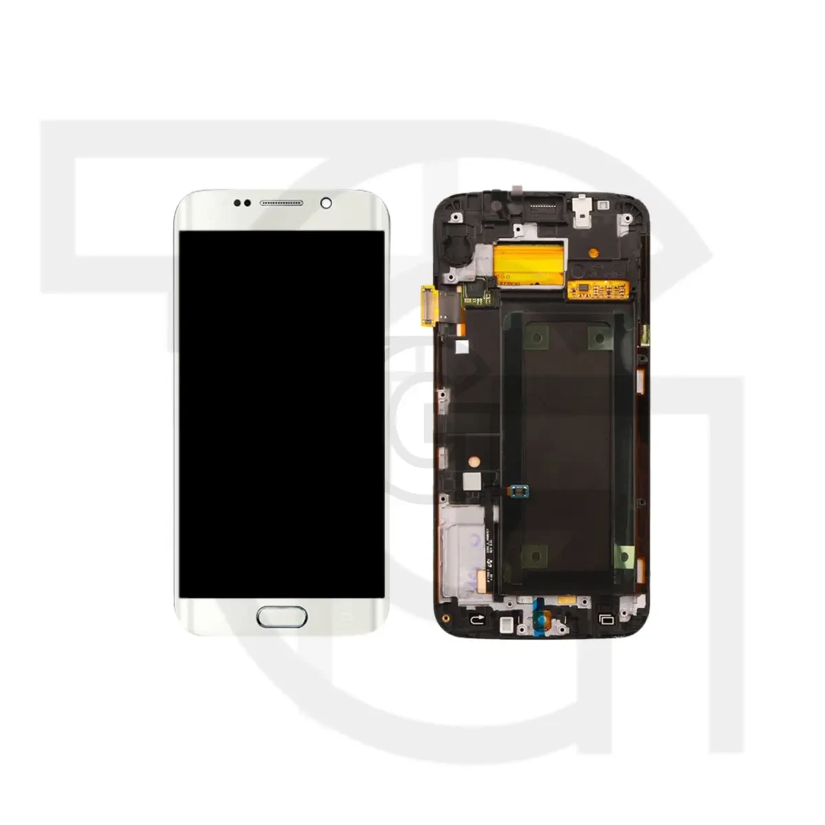 ال‌سی‌دی سامسونگ (سفید)(با‌فریم)(اورجینال) LCD Samsung Galaxy S6 edge