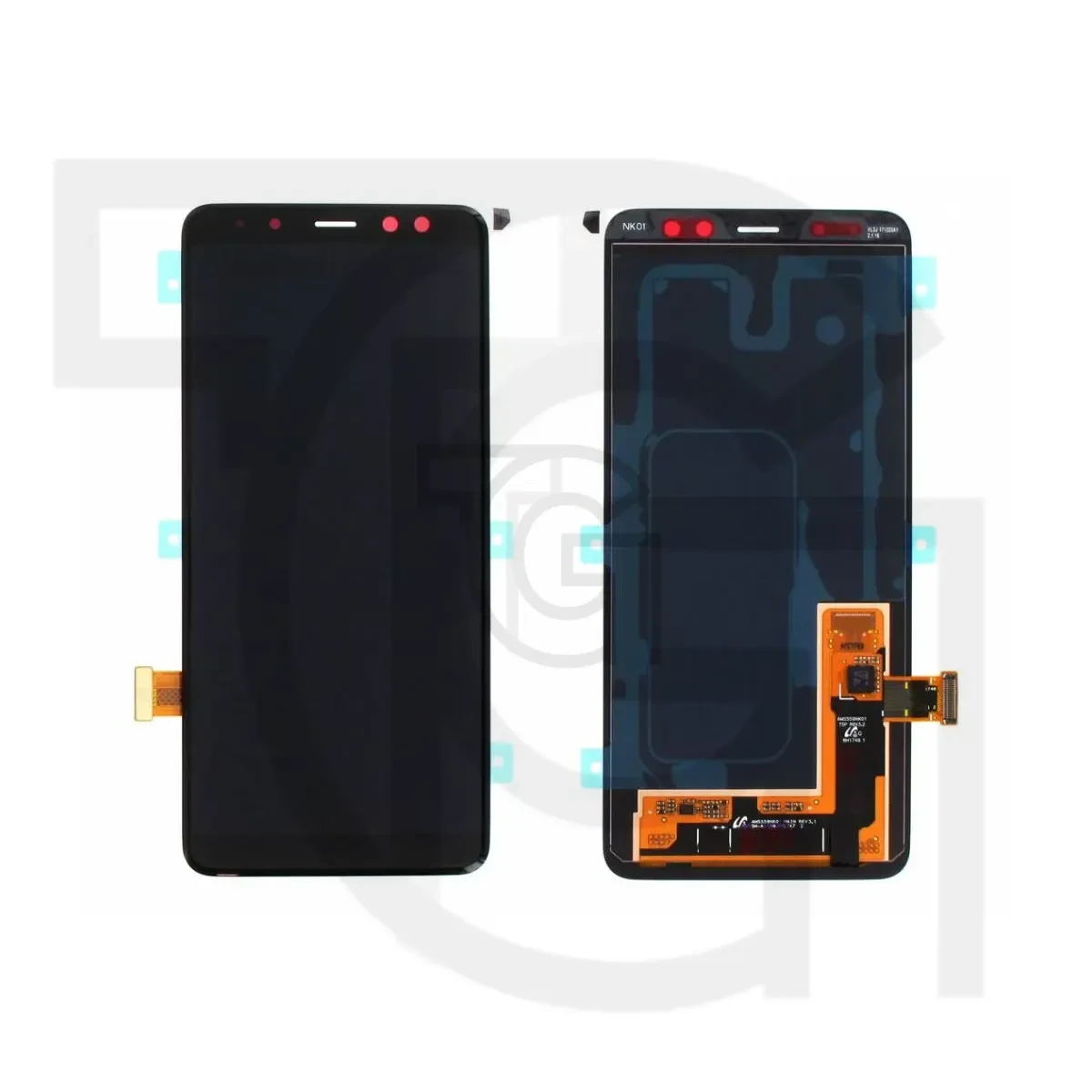 ال‌سی‌دی سامسونگ (مشکی)(شرکتی)LCD Samsung Galaxy A8 (2018)