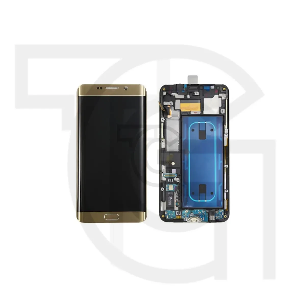 ال‌سی‌دی سامسونگ (گلد)(با‌فریم)(شرکتی) LCD Samsung Galaxy S6 edge Plus