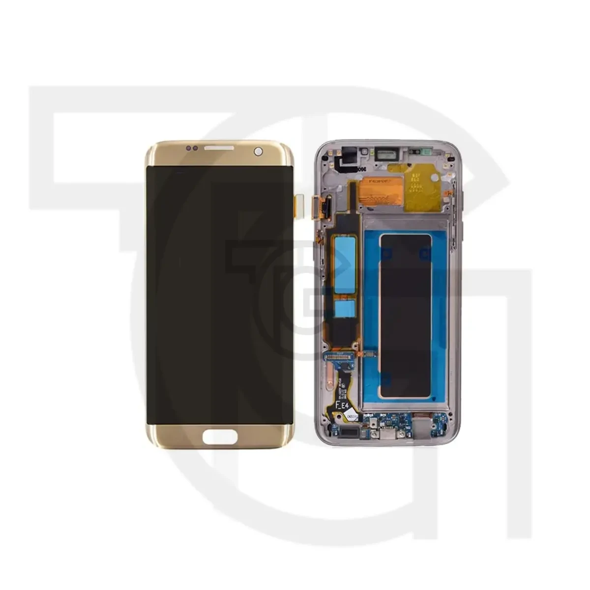 ال‌سی‌دی سامسونگ (گلد)(با‌فریم)(شرکتی) LCD Samsung Galaxy S7 edge
