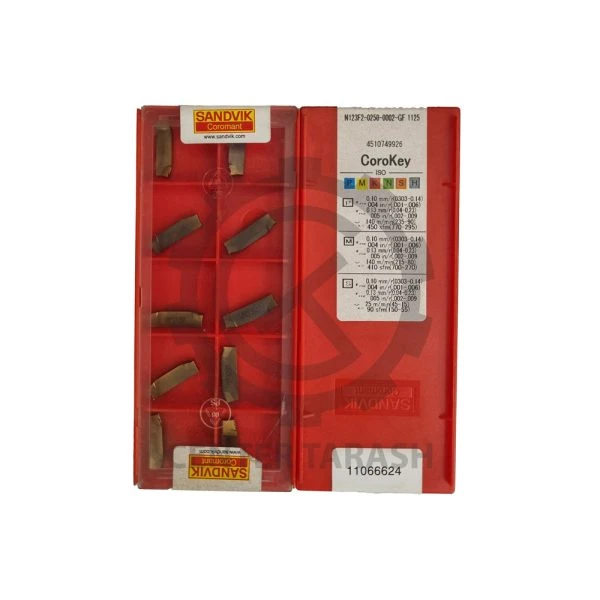 الماس برش دو سر N123F2-0250-0002-GF 1125 سندویک | ابزار برشی دقیق تراشکاری