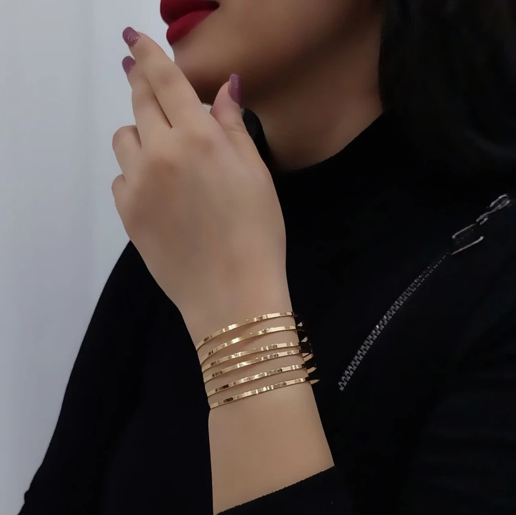 النگو آینه ای تخت زنانه،پک ۶ تایی،پهنا دو میلی،رنگ ثابت💍