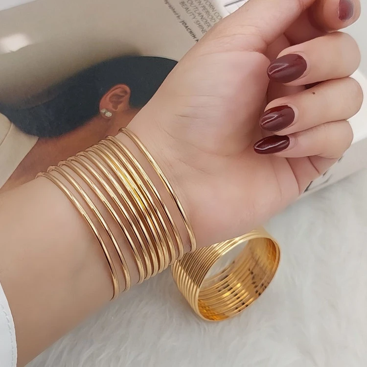النگو آینه ای زنانه، پهنا دومیل، رنگ ثابت اصل، پک شش عددی💍