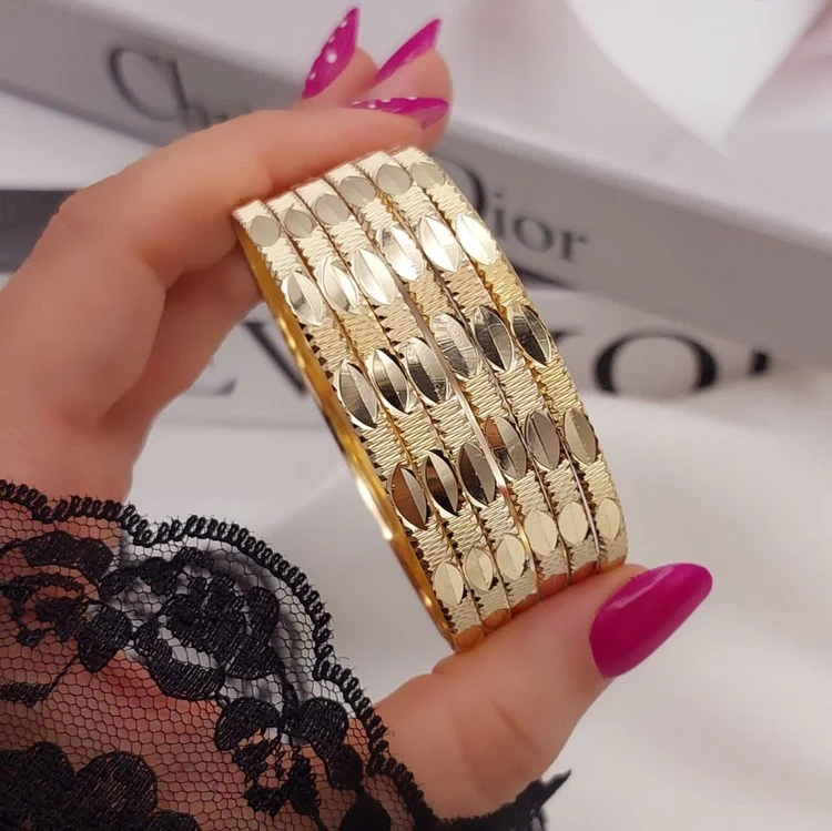 النگو طرح طلای زنانه، اصل طلا روس، 5سال ماندگاری، کد1333💍