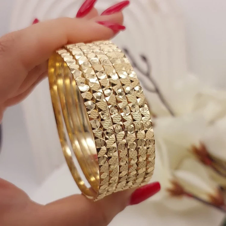 النگو طرح طلای زنانه، اصل طلا روس، پنج سال ماندگاری، پک شش تایی، کد1339💍