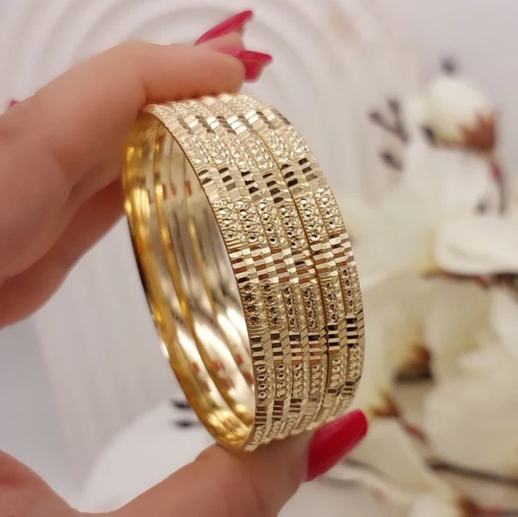 النگو طرح طلای زنانه،جنس طلا روس،۵ سال دوام، پک ۶ تایی💍