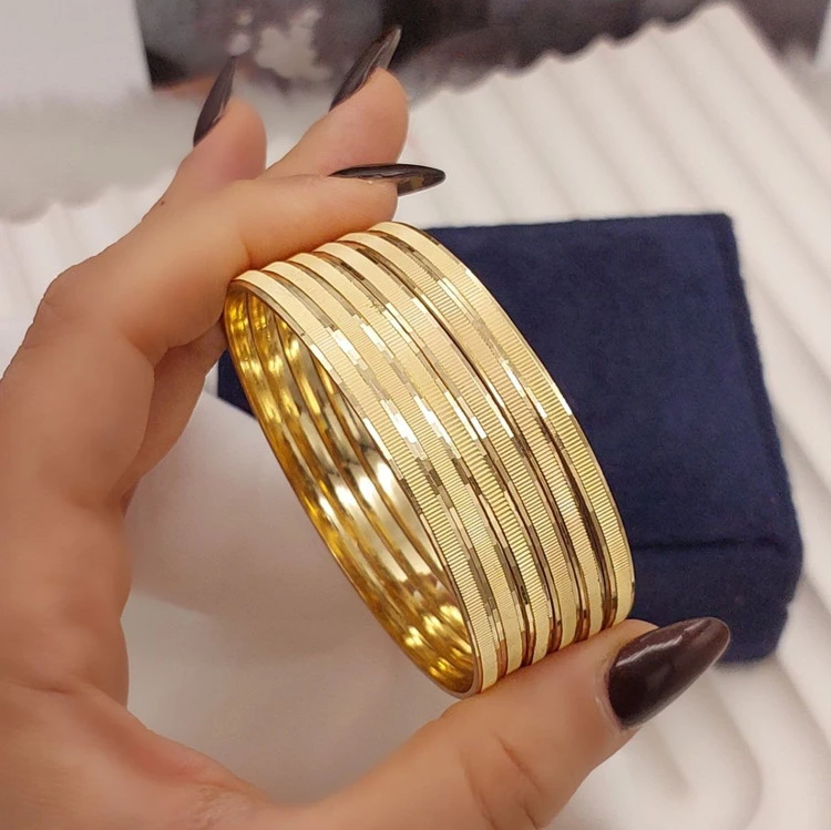 النگو طرح طلای زنانه،طرح جدید پک ۶ عددی،۵سال ماندگاری💍