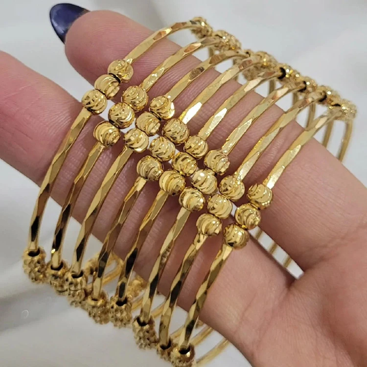النگو طرح طلای زنانه، مدل البرنادو، برند سیتی گلد، پک دوتایی، کد1208💍