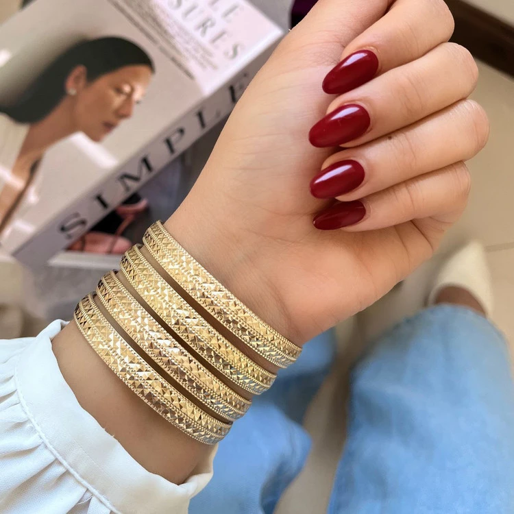 النگو طلا روس زنانه،۵ سال دوام، پک دوتایی💍