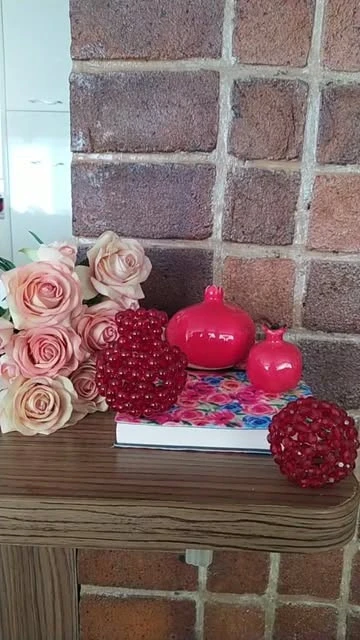 انار مرواریدی سایز کوچک با مهره های کریستالی