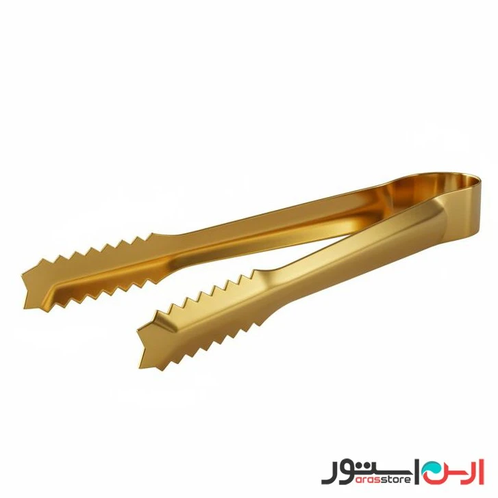 انبر یخ استیل طلایی وارداتی