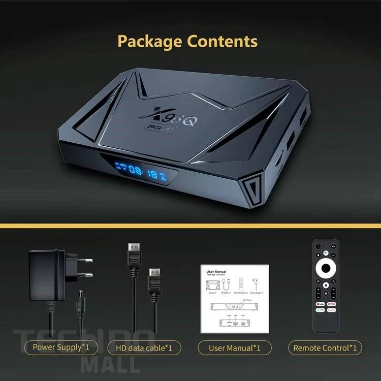 اندروید باکس X96Q Pro آکبند 16 گیگ رم 2