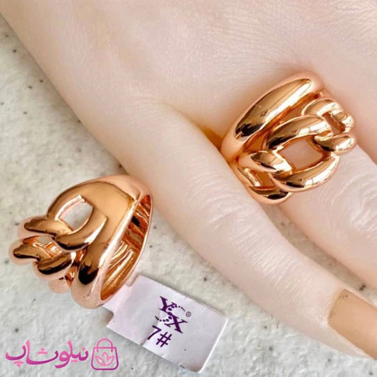 انگشتر بزرگ YSX مدل کارتیه رزگلد کد 39-2